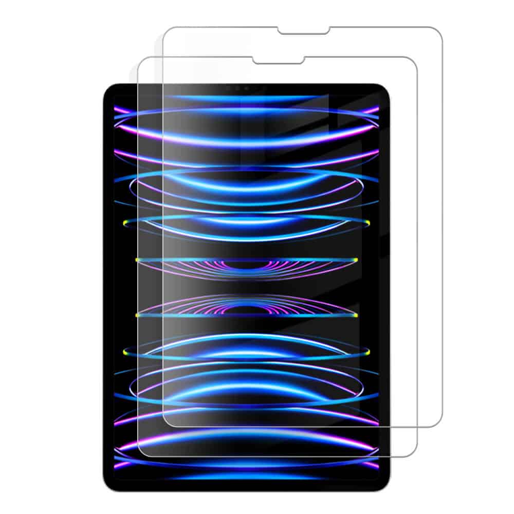(2 Pack) Apple iPad Pro 12.9 2022 /2021 Tempered Glass Screen Protector (2 Pack) Apple iPad Pro 12.9 2022 /2021 Tempered Glass Screen Protector